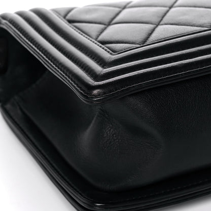 Chanel Lambskin Quilted Small Boy Flap Black 11 of 16