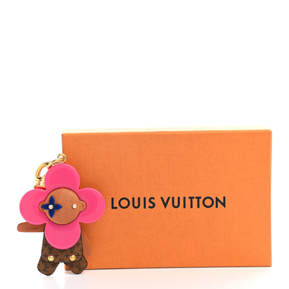 Louis Vuitton Wood Monogram Vivienne Puppet Bag Charm Key Holder Pink 5 of 5