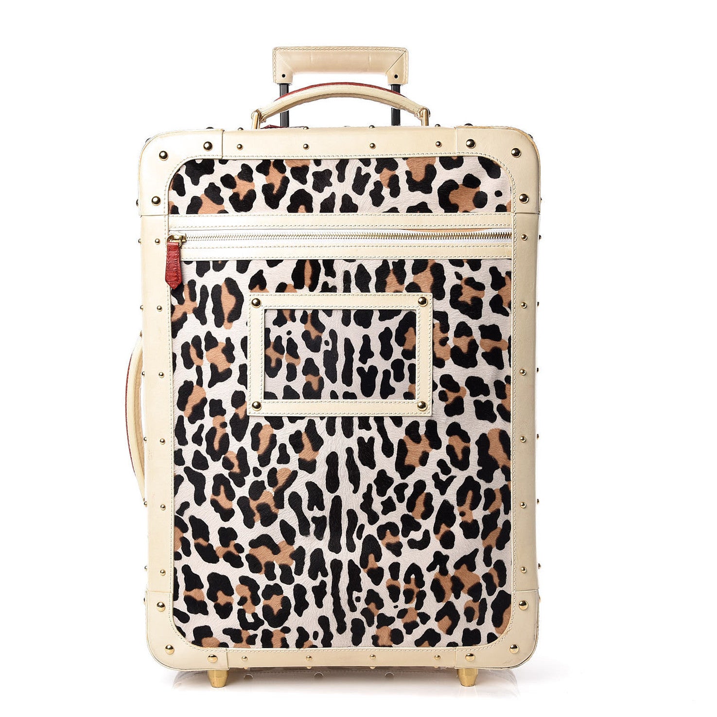 Valentino Garavani Calf Hair Leopard Print Rolling Luggage 1 of 34
