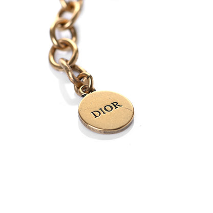 Christian Dior Pearl Crystal Star Mise En Dior Tribal Bracelet Gold 5 of 5