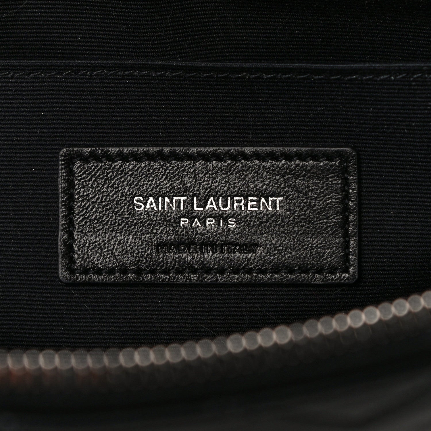 Saint Laurent Calfskin Matelasse Chevron Monogram Document Holder Black 6 of 11