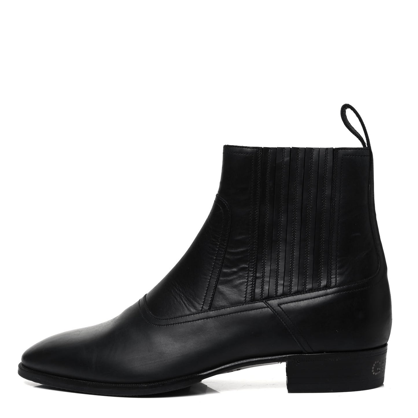 Calfskin Mens Spirit Chelsea Boots 8 Black