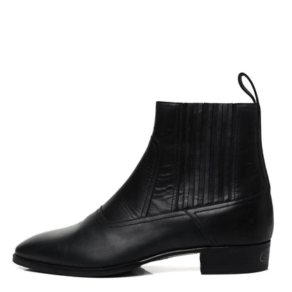 Gucci Calfskin Mens Spirit Chelsea Boots 8 Black 1 of 8