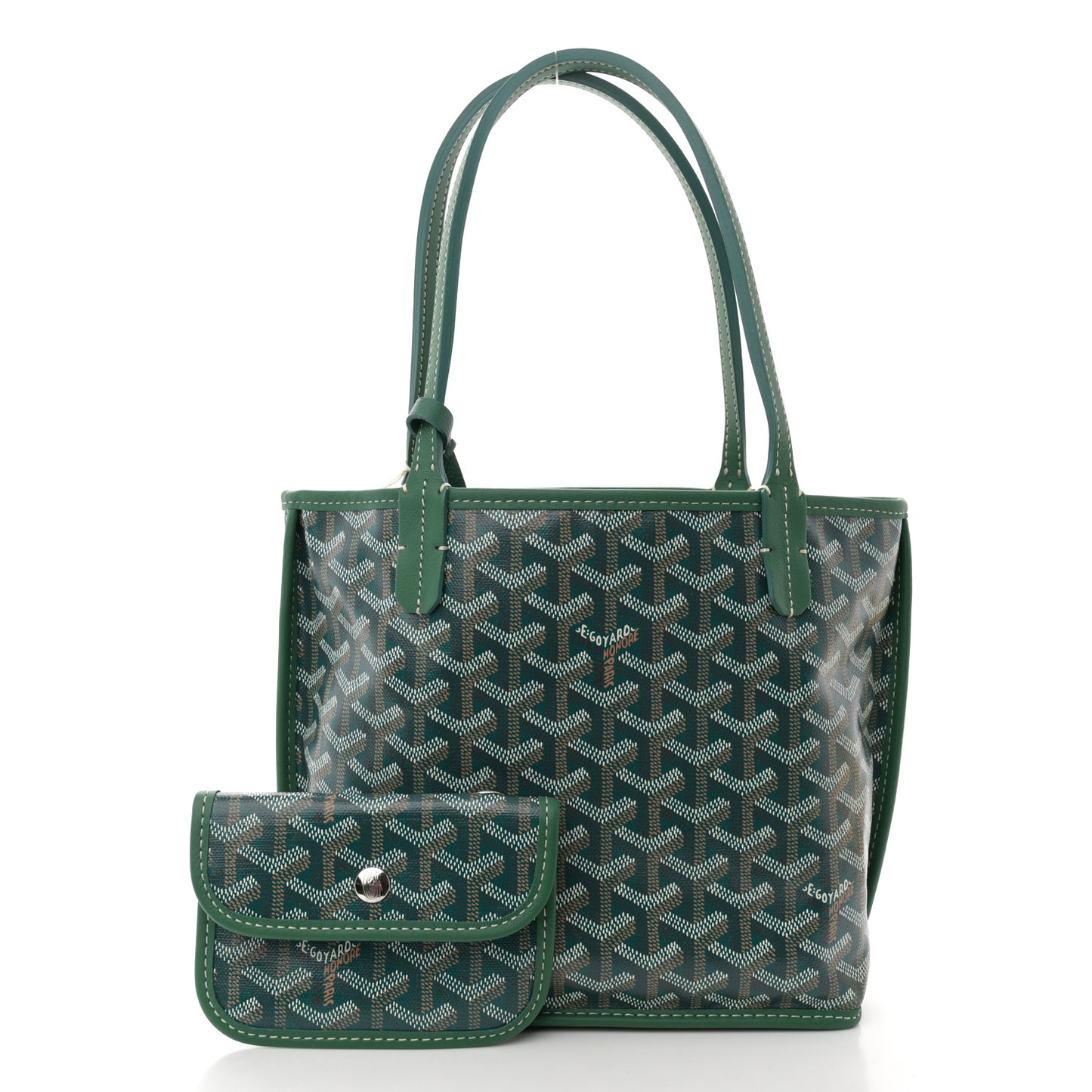 Goyardine Reversible Mini Anjou Green