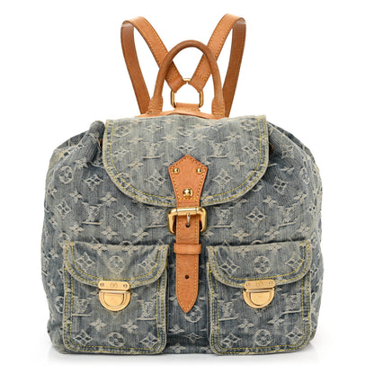 Louis Vuitton Denim Sac a Dos Backpack GM Blue 1 of 18