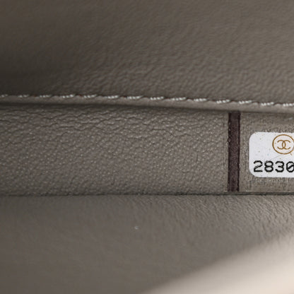 Chanel Lambskin Quilted Small Trendy CC Top Handle Flap Grey 9 of 11