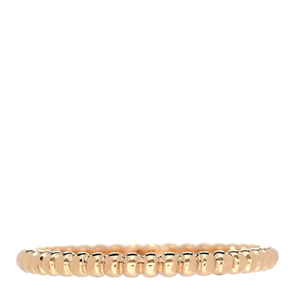 Van Cleef & Arpels 18K Yellow Gold Small Perlee Ring 60 9 1 of 5