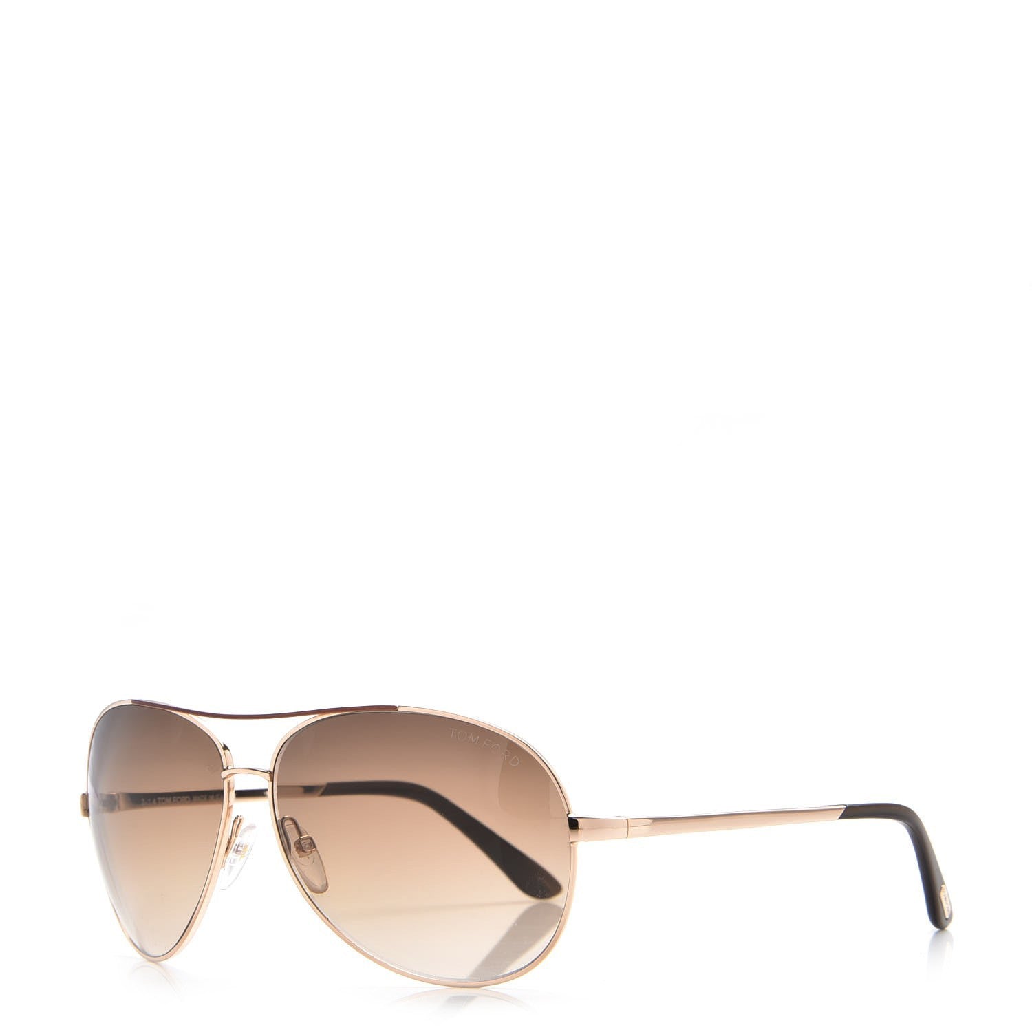 Tom Ford Metal Charles Aviator Sunglasses TF35 Gold 1 of 8