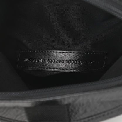 Balenciaga Agneau Logo Explorer Crossbody Messenger Bag Black 7 of 10