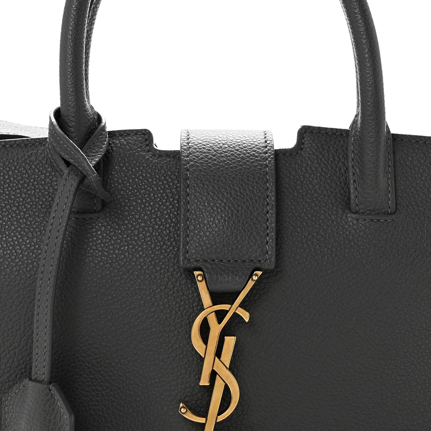 Saint Laurent Calfskin Baby Monogram Downtown Cabas Pebble 8 of 13