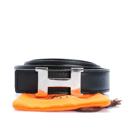 Hermes Box Togo 24mm Constance H Belt 85 Noir Gold 8 of 8