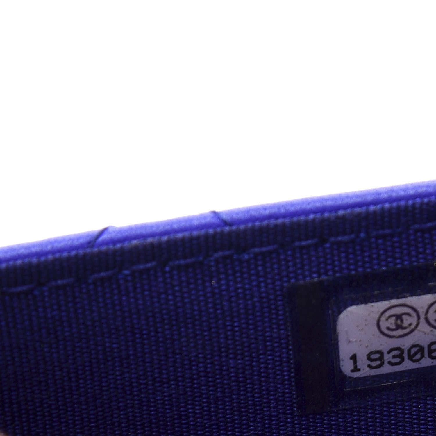 Chanel Calfskin Quilted Fancy CC Wallet On Chain WOC Blue 9 of 10