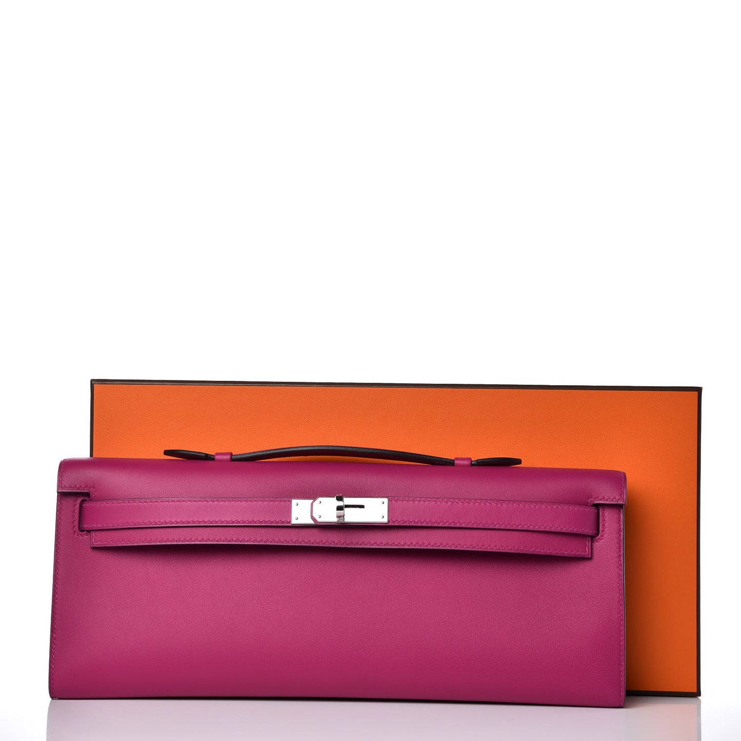 Swift Kelly Cut Clutch Pochette Rose Pourpre