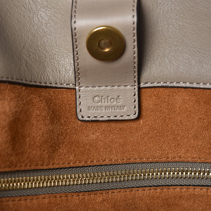Chloe Smooth Calfskin Medium Milo Shopping Tote Motty Grey 8 of 10