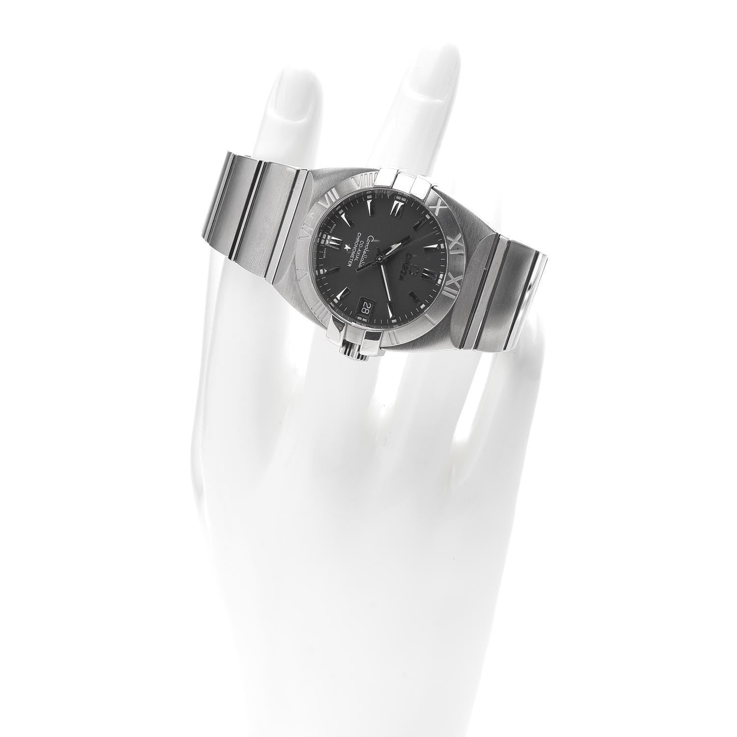 Omega Stainless Steel 35mm Constellation Double Eagle Automatic Watch Black 1501.51 2 of 6