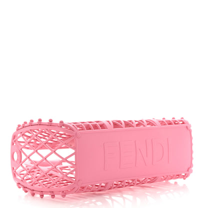 Fendi Recycled Plastic Vitello Liberty Matte Small Fendi Basket Rosa 4 of 11