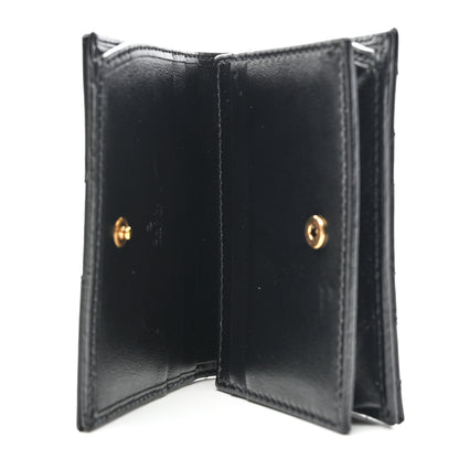 Gucci Calfskin Matelasse GG Marmont Card Case Wallet Black 5 of 8