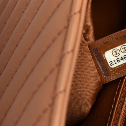 Chanel Lambskin Quilted Large CC Crossing Flap Camel 7 of 10