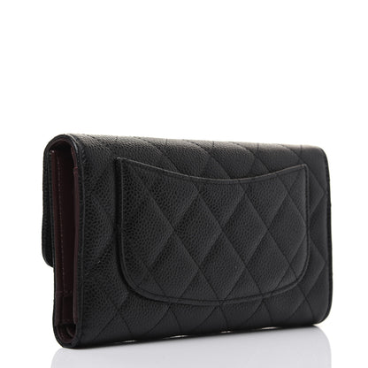 Chanel Caviar Quilted Large Flap Wallet Black 3 of 14