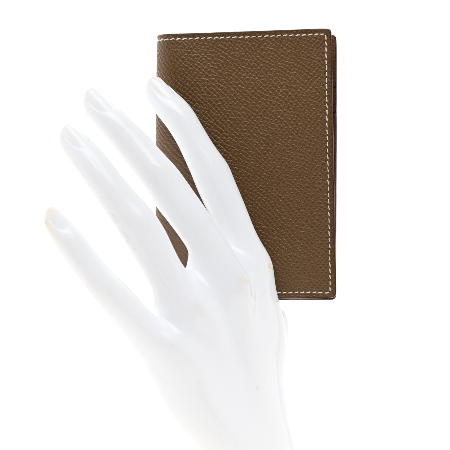 Hermes Epsom MC2 Euclide Card Holder Case Etoupe 2 of 6
