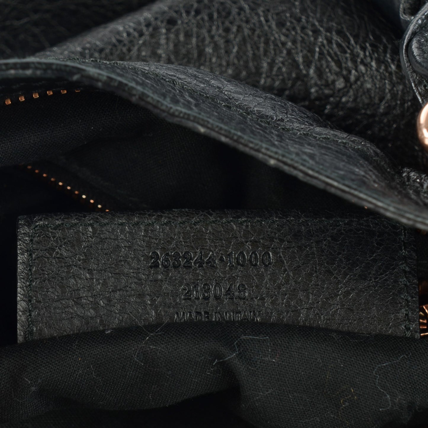 Agneau Giant 21 Rose Gold Hardware Velo Black