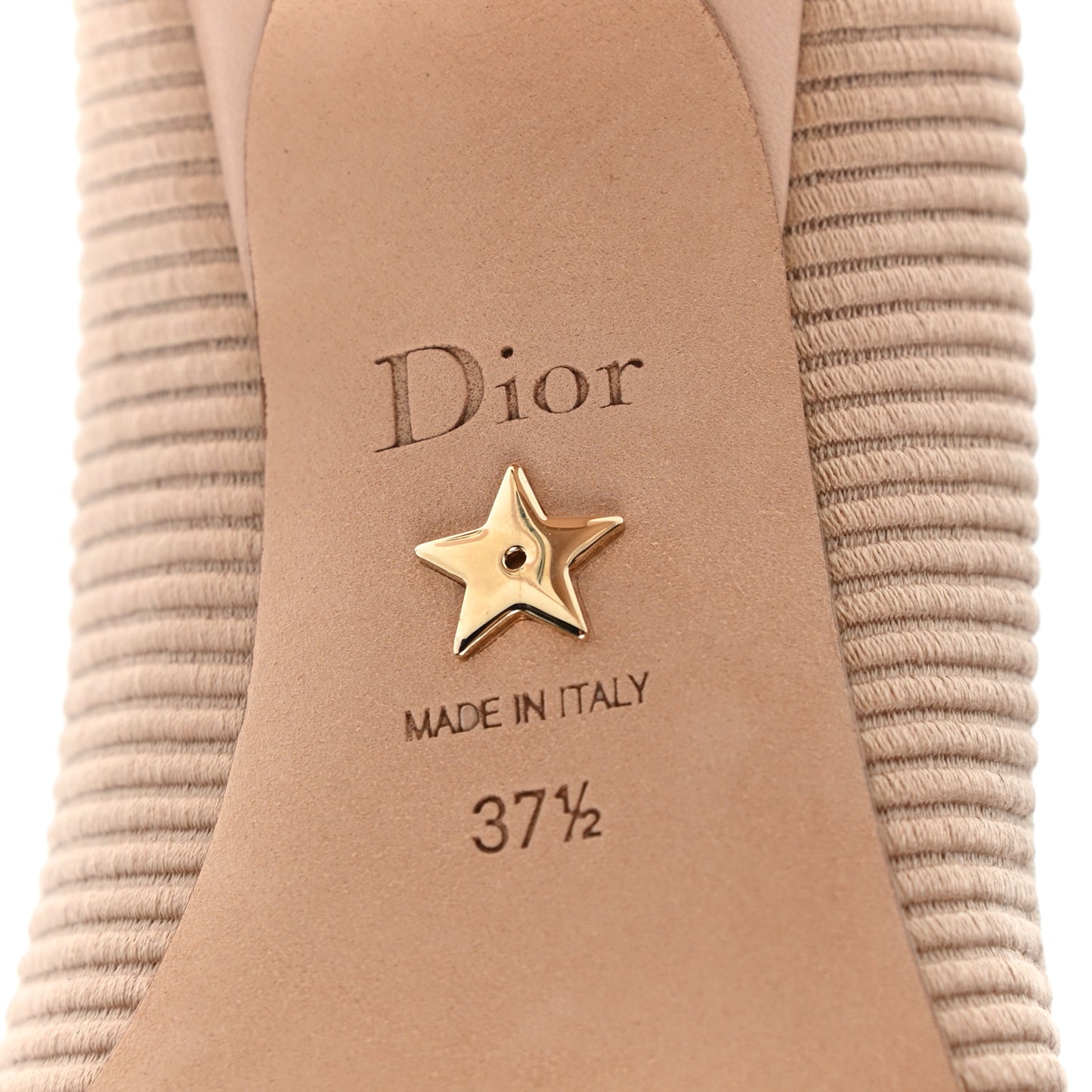 Technical Canvas Ribbon J 'Adior Pumps 37.5 Powder Nude