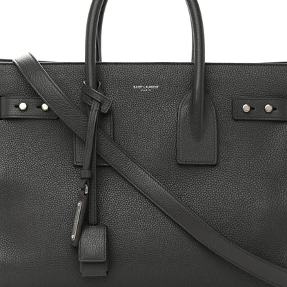 Saint Laurent Grained Calfskin Small Supple Sac De Jour Fog 8 of 17