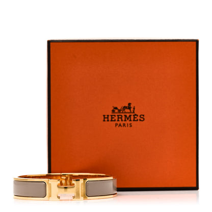 Hermes Enamel Narrow Clic Clac H Bracelet PM Marron Glace 5 of 5