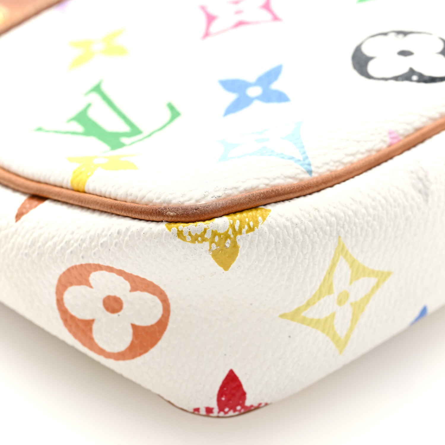 Louis Vuitton Monogram Multicolor Pochette Accessories White 8 of 10