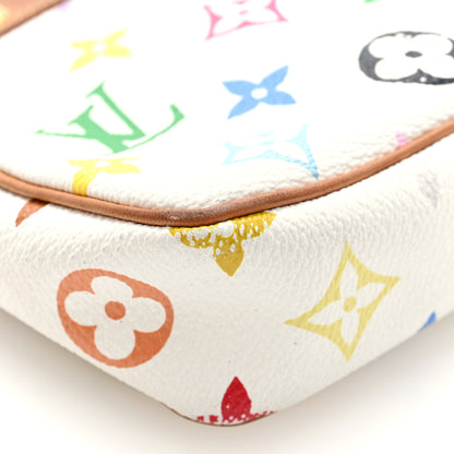 Louis Vuitton Monogram Multicolor Pochette Accessories White 8 of 10