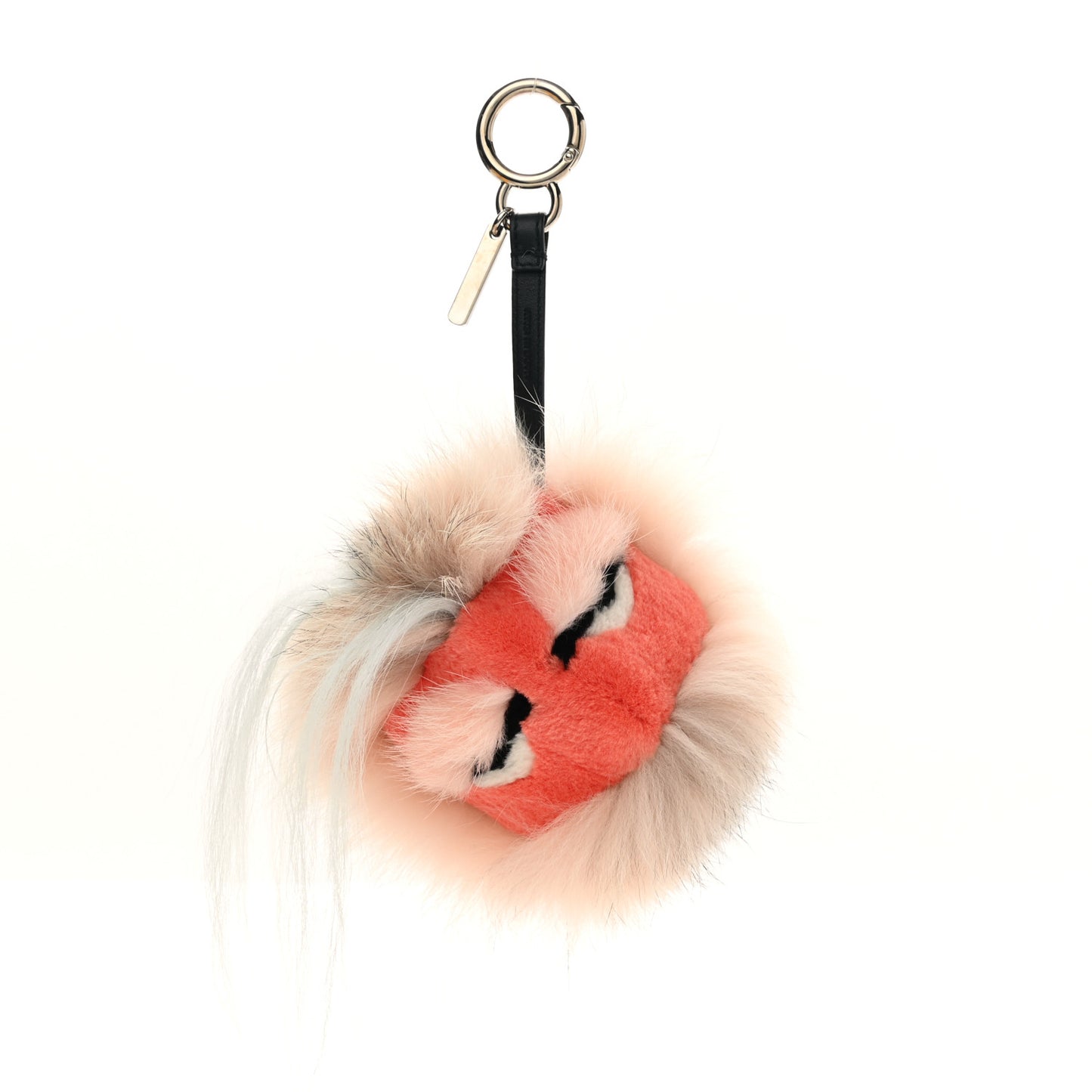 Fox Rabbit Goat Mink Fur Vitello Flamingo Furbet Monster Bag Bug Charm Light Pink