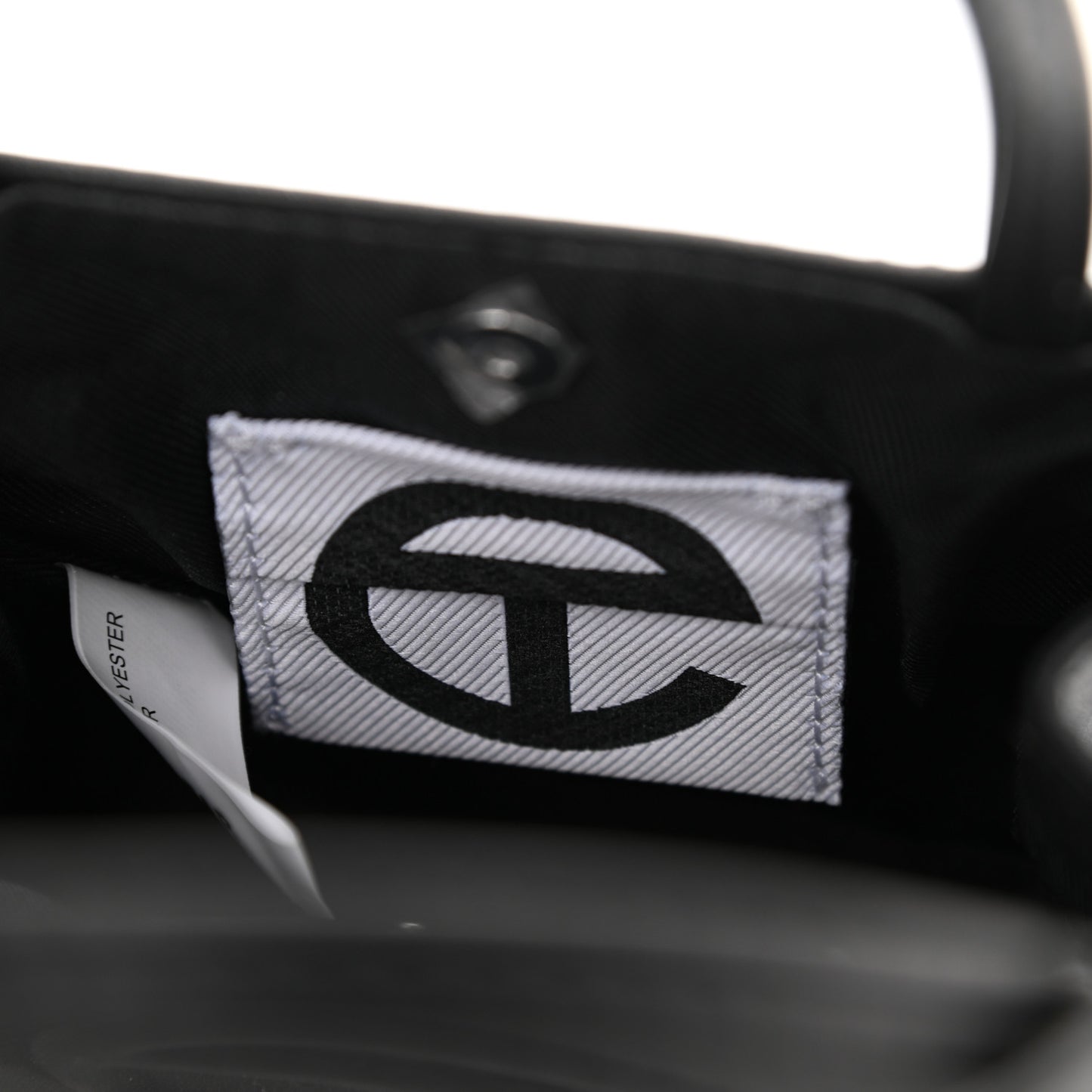 Vegan Leather Small Shopping Bag Black