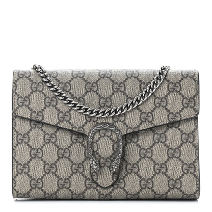 Gucci GG Supreme Monogram Mini Dionysus Chain Wallet Beige Black 1 of 8
