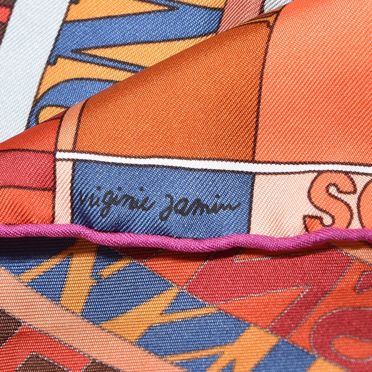 Hermes Silk Mots De Soie Scarf 90 4 of 6