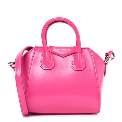 Givenchy Shiny Lord Calfskin Micro Antigona Neon Pink 1 of 11
