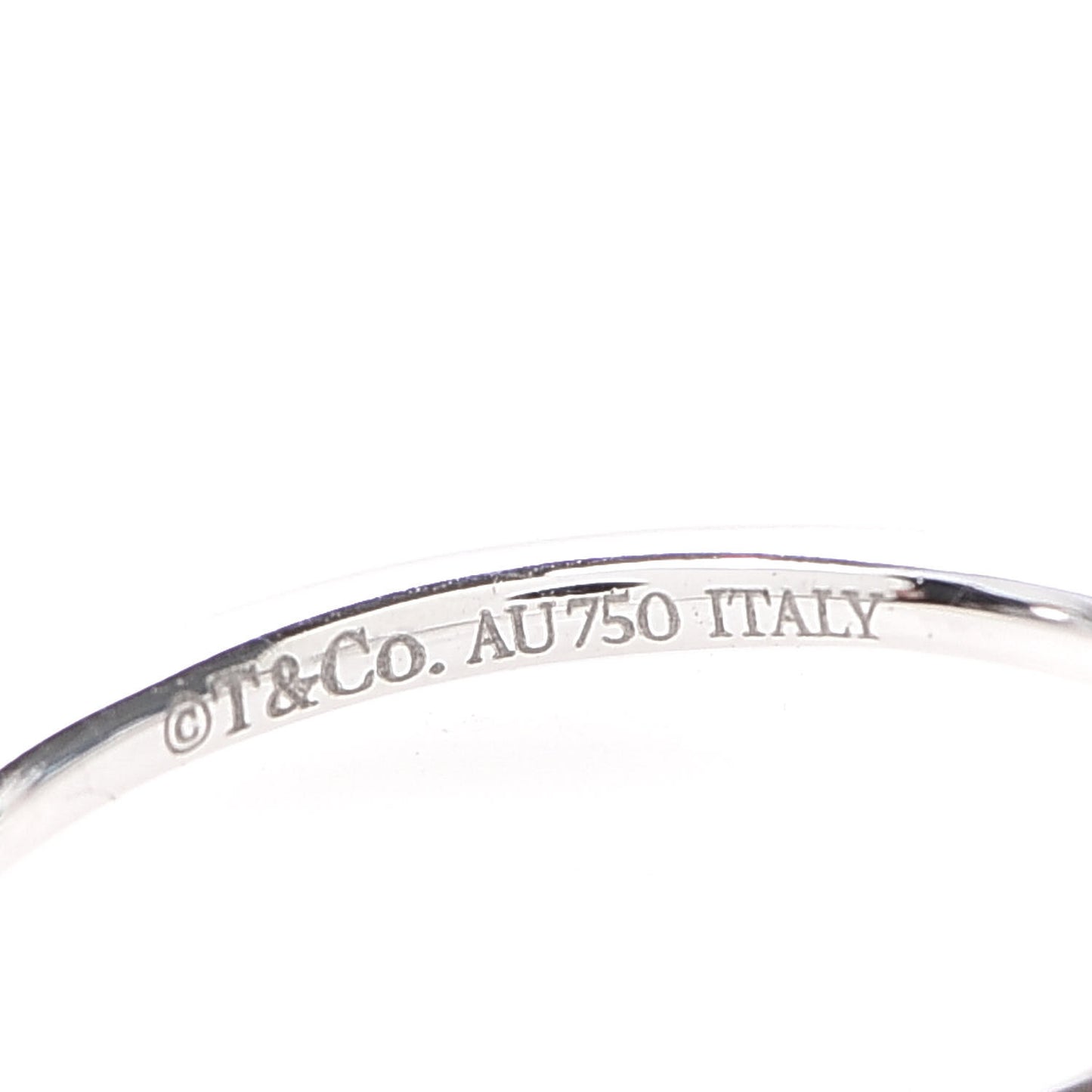 18K White Gold Ruby T Wire Ring 53 6.5