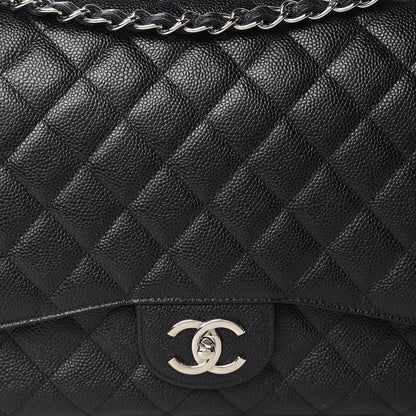 Chanel Caviar Quilted Maxi Double Flap Black 8 of 11