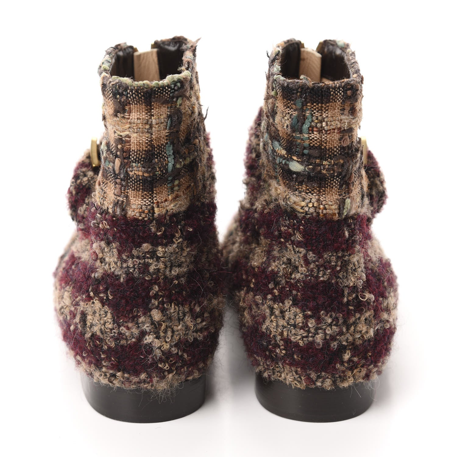 Chanel Tweed Pointed Toe CC Short Boots 36.5 Multicolor 5 of 9