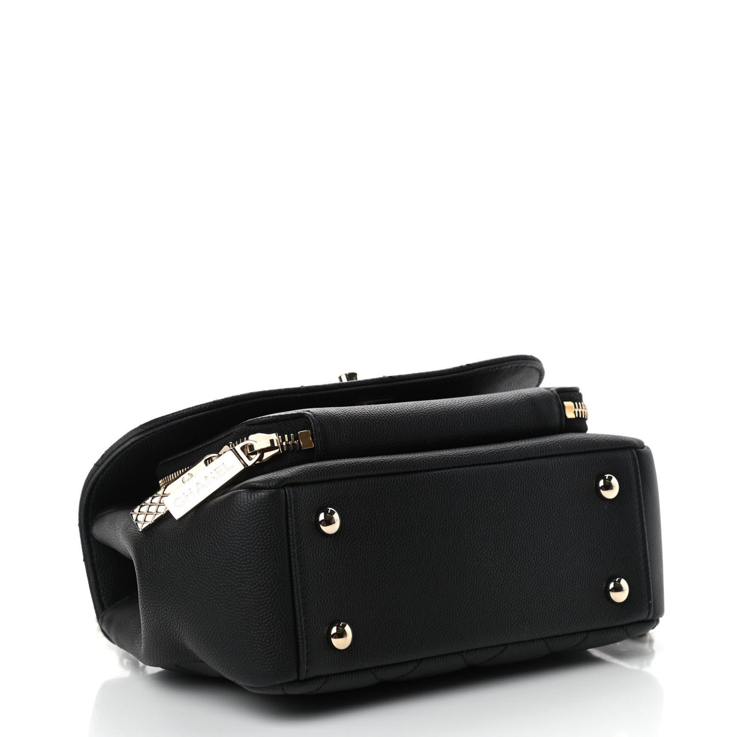 Caviar Quilted Small Business Affinity Flap Black