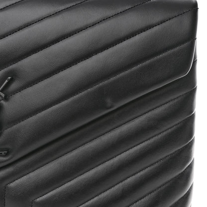 Saint Laurent Calfskin Y Quilted Monogram Monochrome Large Loulou Chain Satchel Black 10 of 10