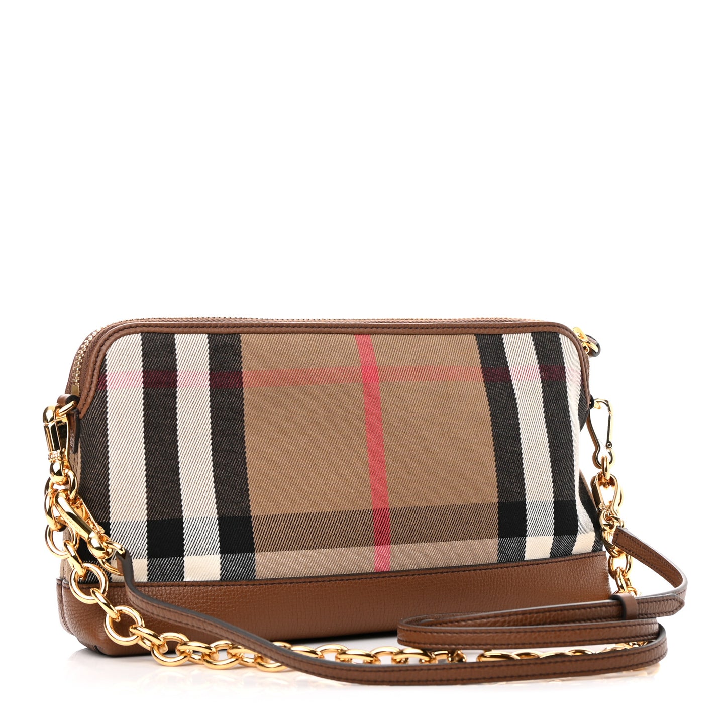 Derby House Check Abingdon Convertible Clutch Tan