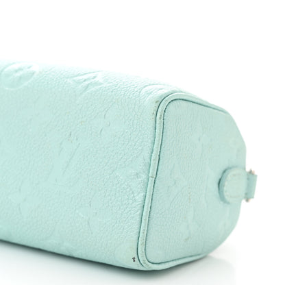 Louis Vuitton Empreinte Monogram Nano Speedy Pearly Lagoon Turquoise 9 of 11