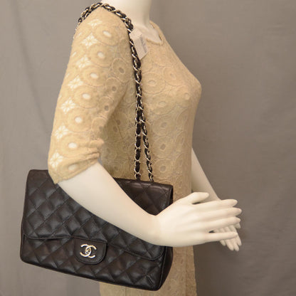 Chanel Caviar Jumbo Single Flap Black 2 of 10