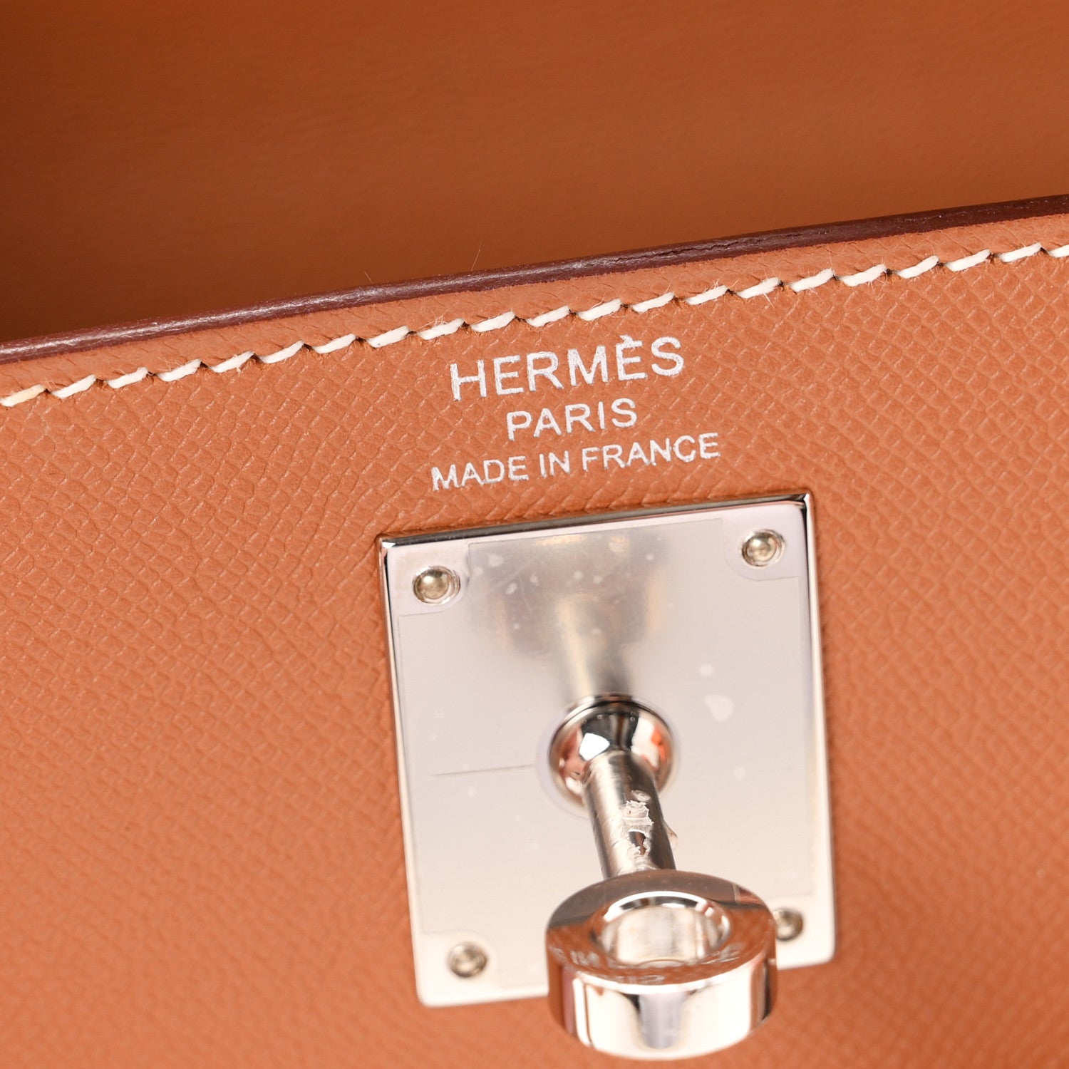 Hermes Madame Calfskin Kelly Elan Gold 6 of 11