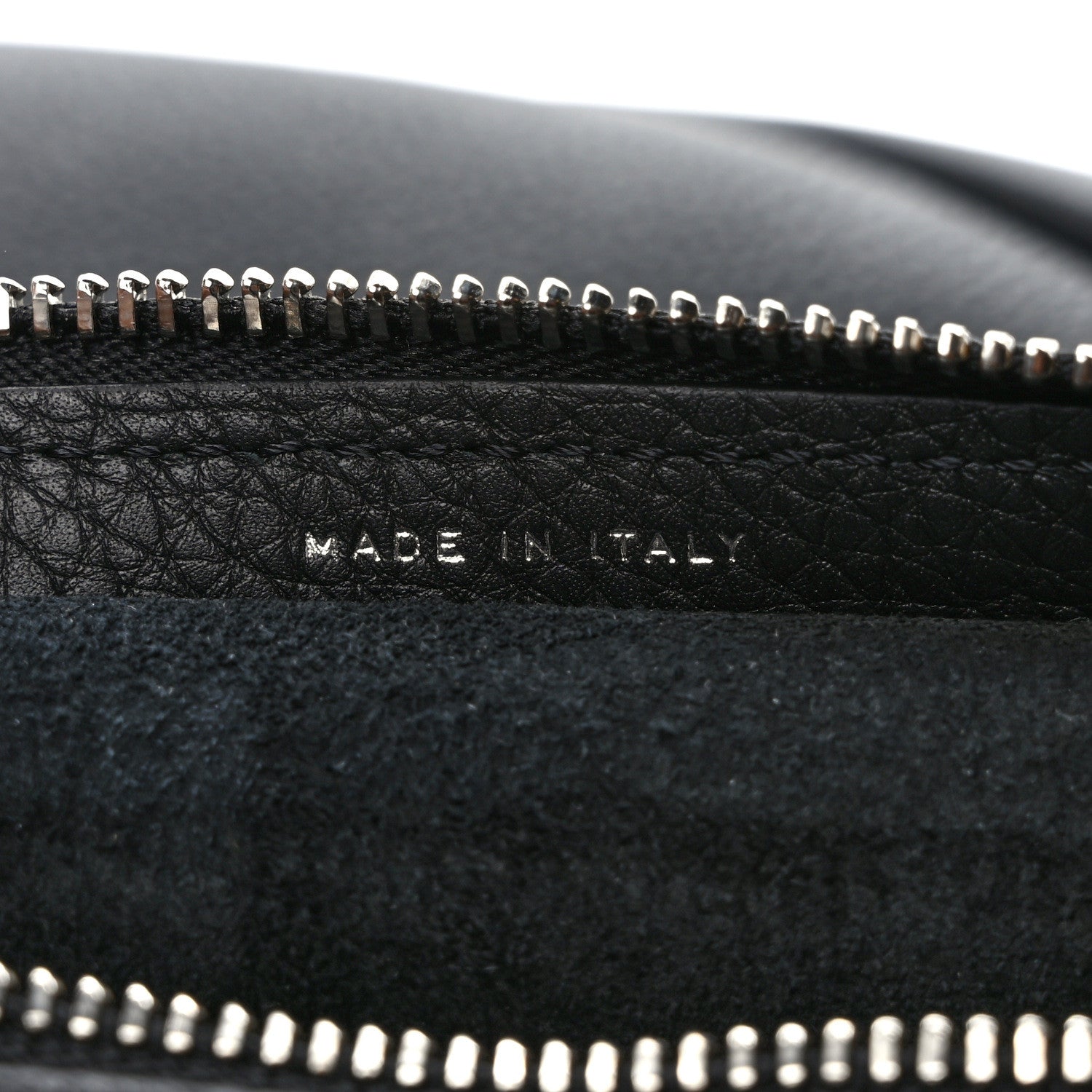 The Row Grained Calfskin Small Slouchy Banana Bag Black 7 of 10