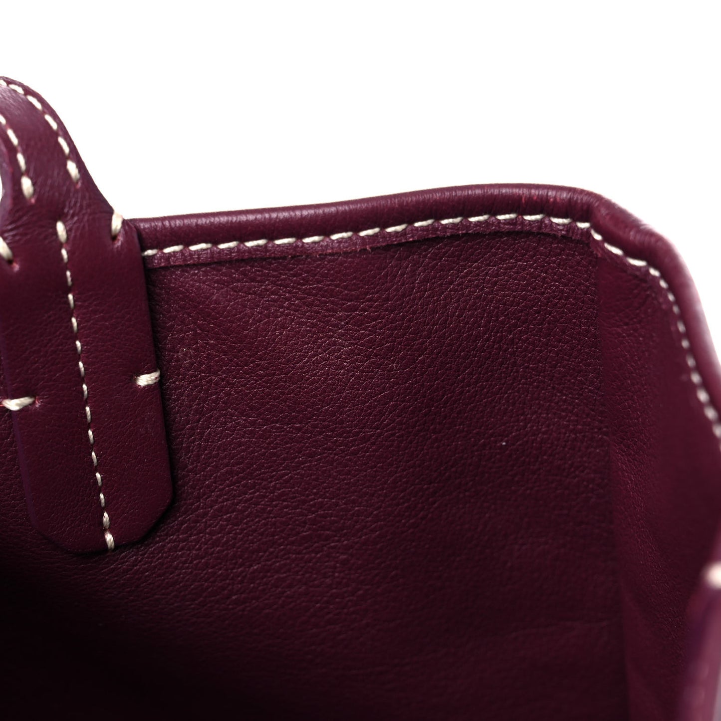 Goyardine Reversible Mini Anjou Burgundy