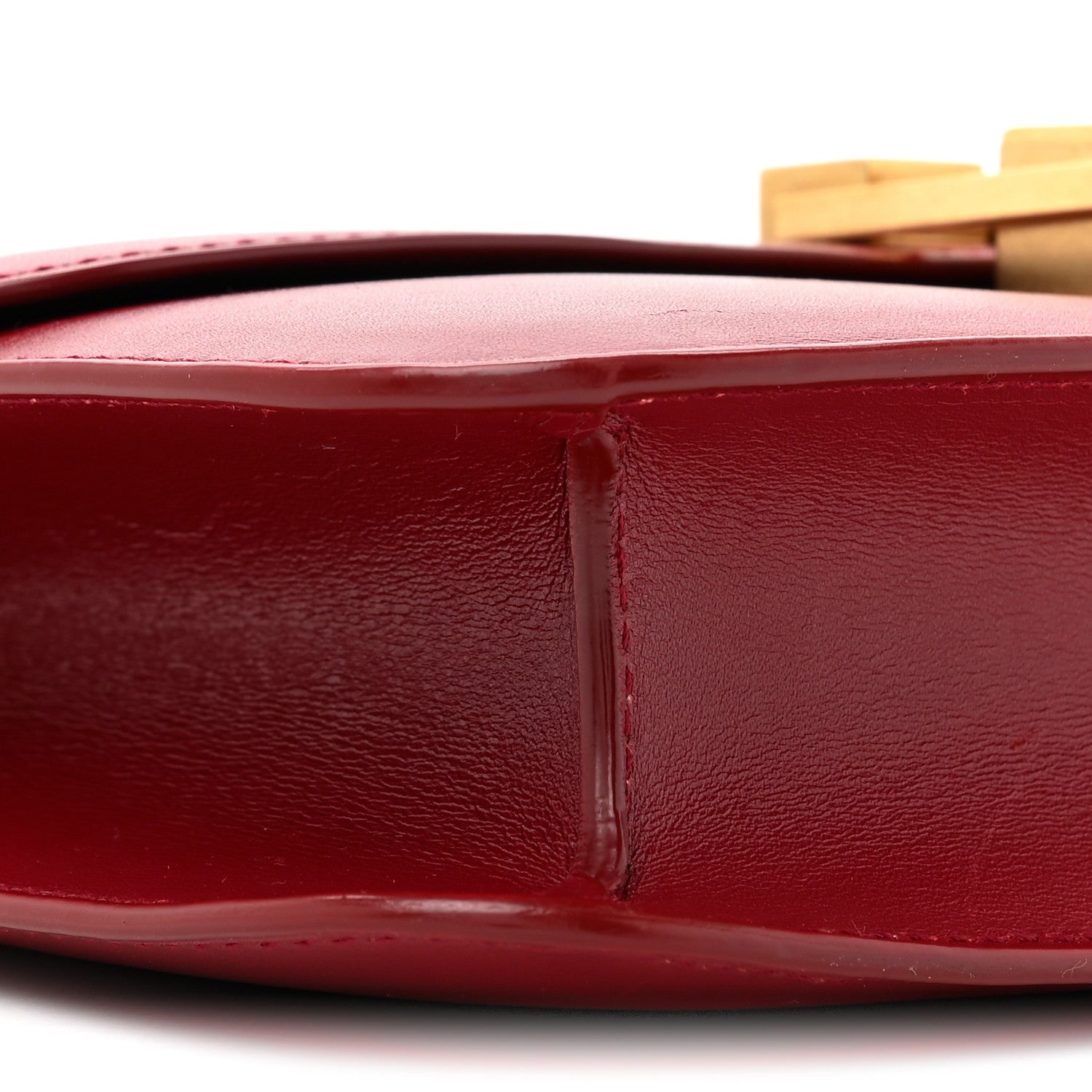 Saint Laurent Box Calfskin Le Carre Satchel Opyum Red 9 of 12