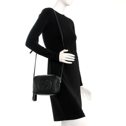 Gucci Pebbled Calfskin Small Soho Disco Bag Black 2 of 7