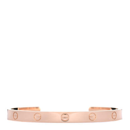 Cartier 18K Pink Gold LOVE Cuff Bracelet 19 1 of 4