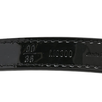 Louis Vuitton Patent Grosgrain Crystal 15mm LV Gram Belt 90 36 Black 5 of 7